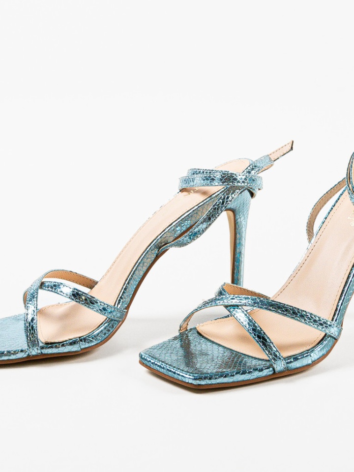 Sandale cu toc Osafy Albastre 2