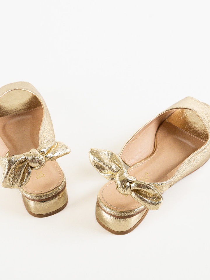 Sandale cu toc Wojc Aurii 2