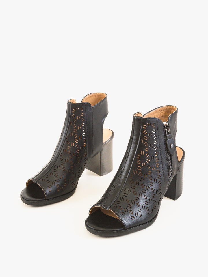 Sandale cu toc Adam Bej