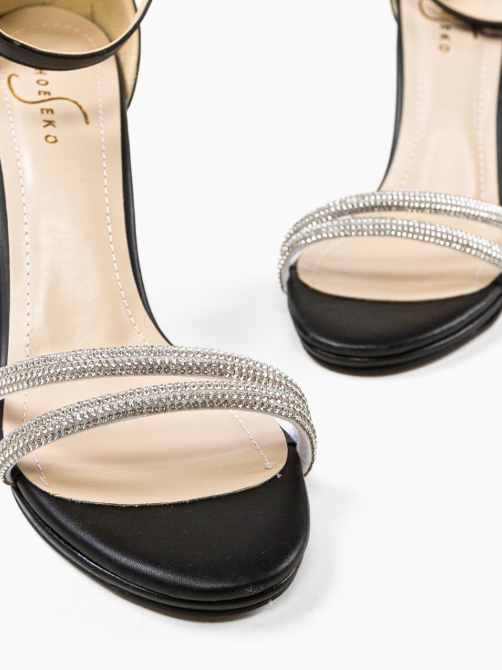 Sandale cu toc Geamelya Negri 2