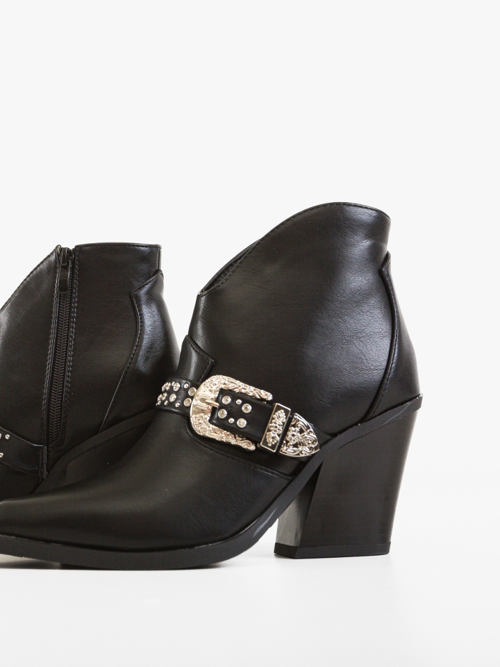 Botine dama Leigh Negre
