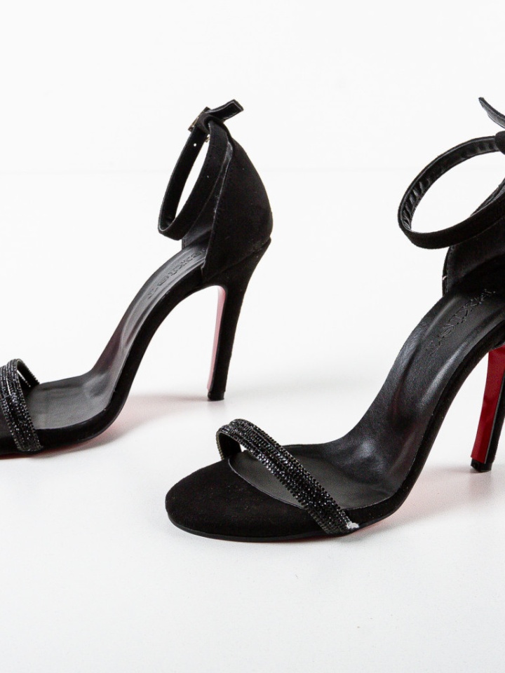 Sandale cu toc Blyana Negri