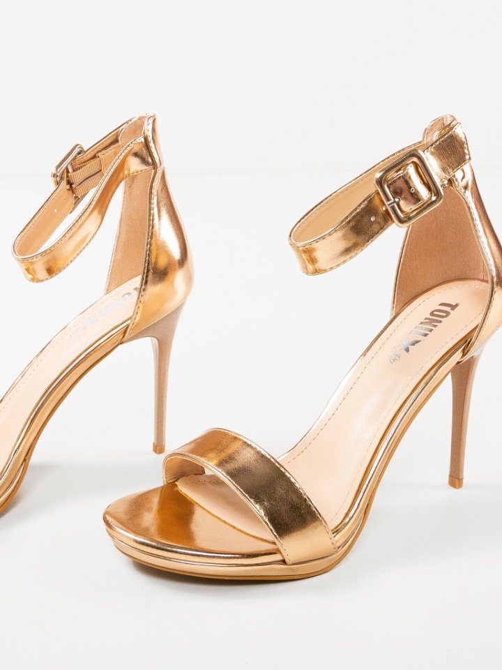 Sandale cu toc Ravan Argintii