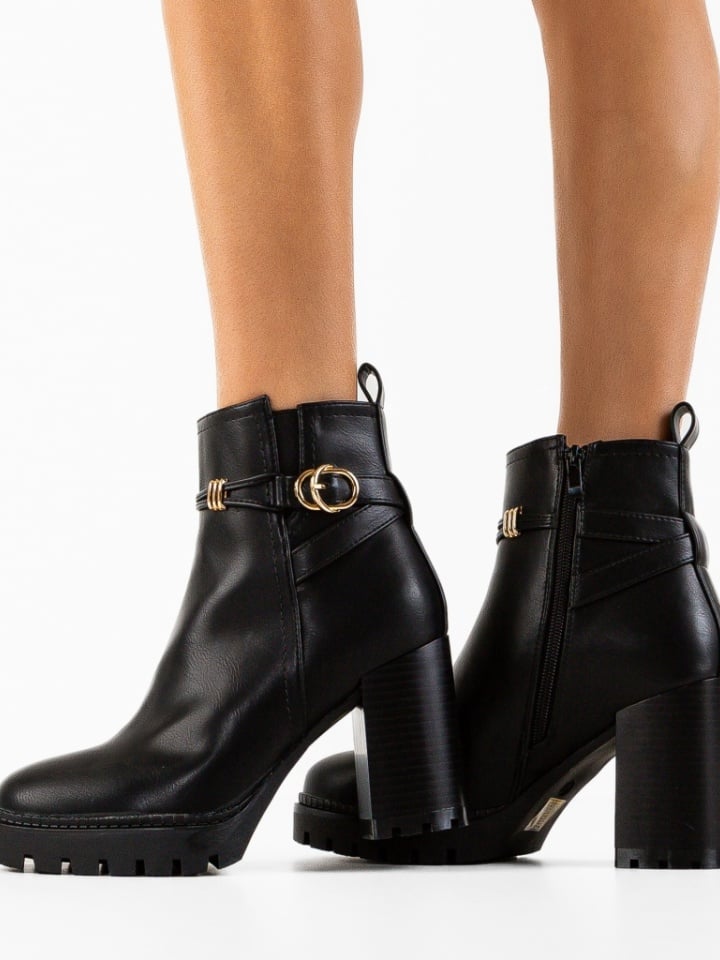Botine dama Farra Negre