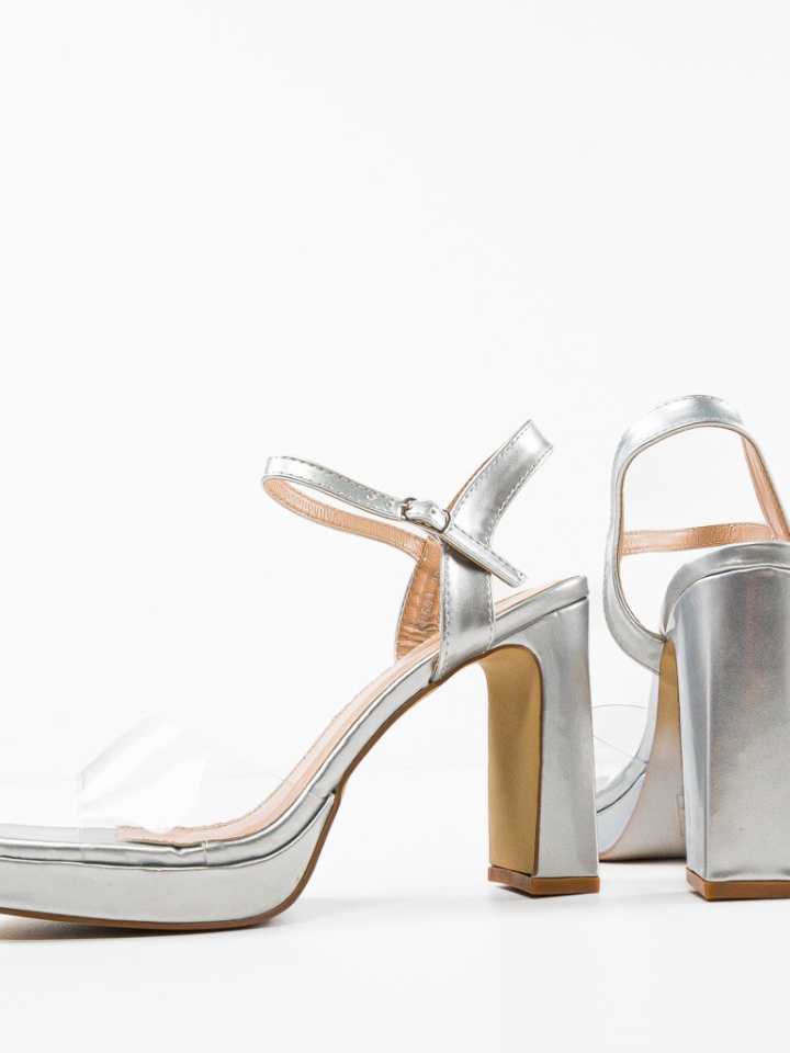 Sandale cu toc Ebaka Nude