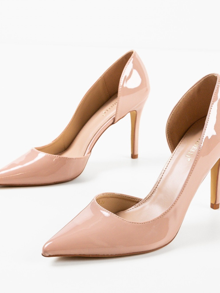 Pantofi cu toc Zayan Albi