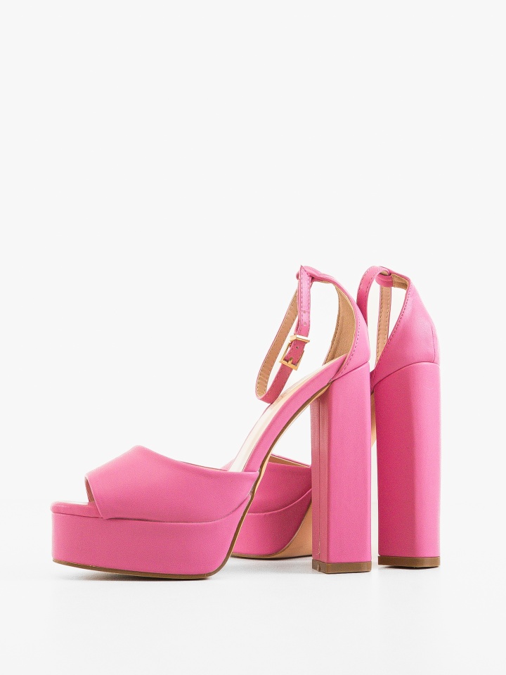 Sandale cu toc Guzman Roz