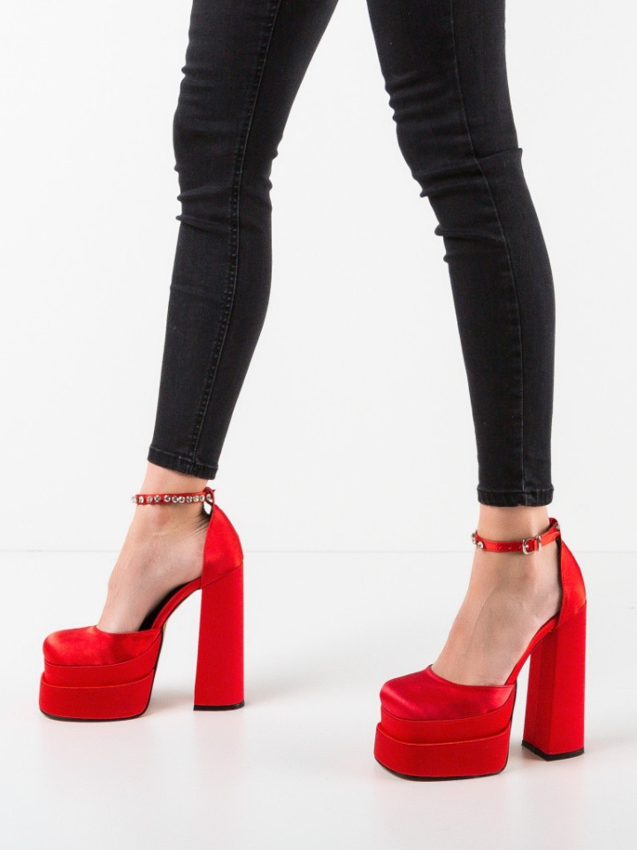 Pantofi dama Vers Rosii 2