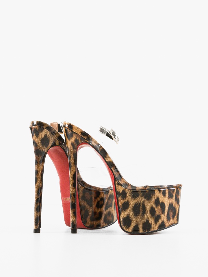 Sandale cu toc Canterion Negre