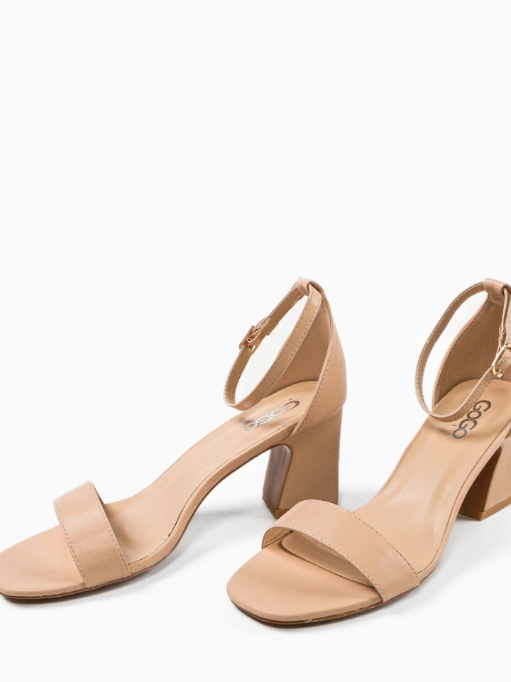 Sandale cu toc Imma Bej