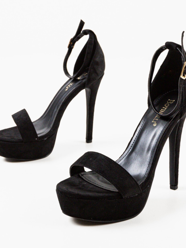 Sandale cu toc Olink Negre