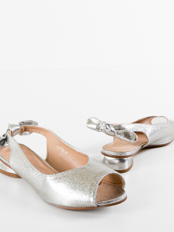 Sandale cu toc Wojc Aurii 2