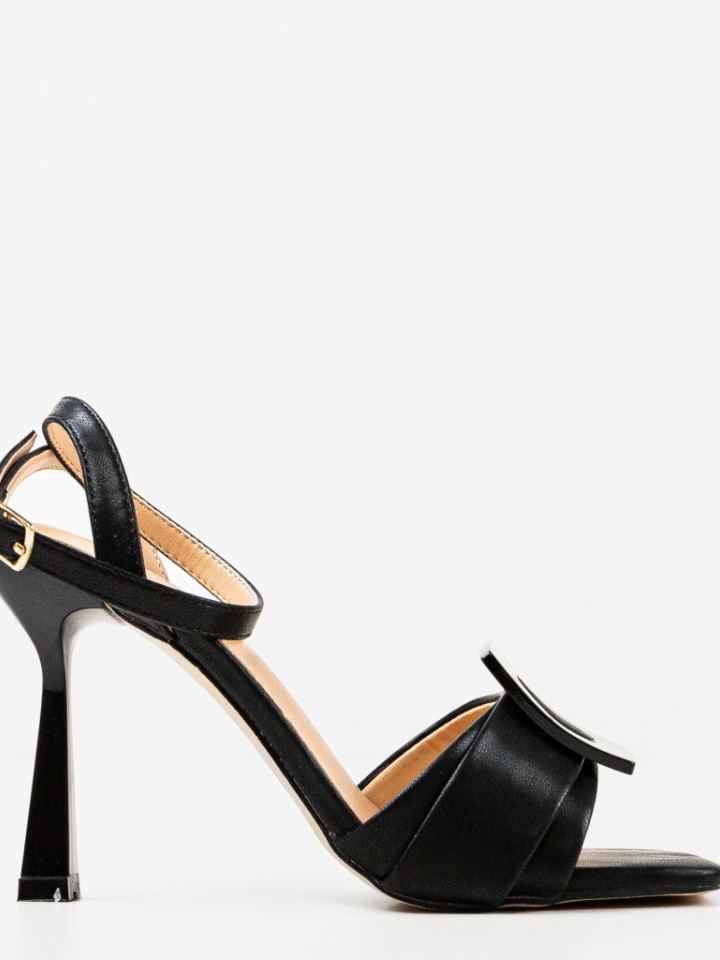 Sandale cu toc Lanb Negre