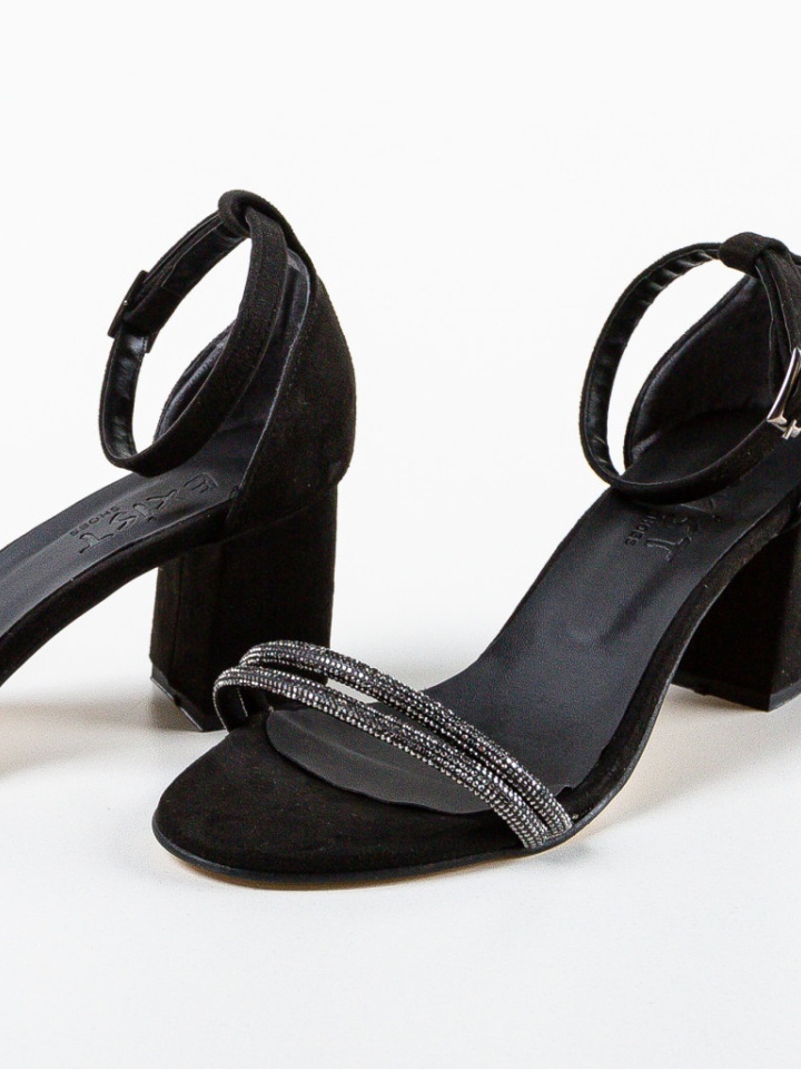 Sandale cu toc Gudy Negre