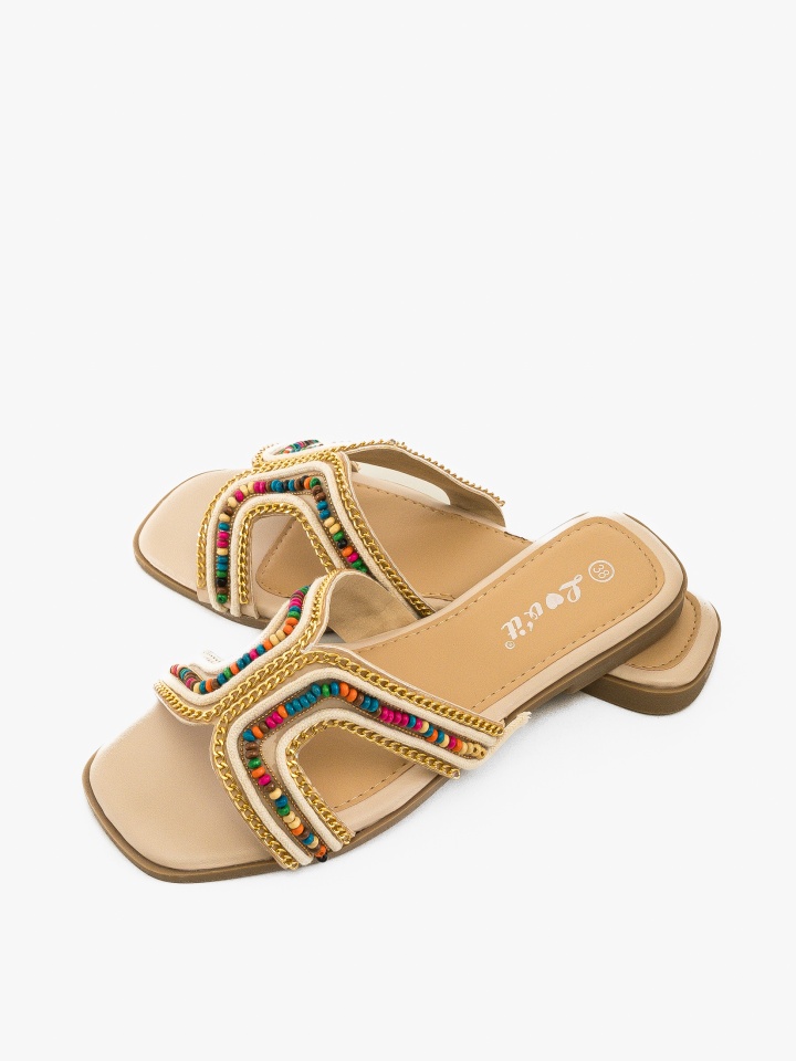 Papuci dama Hanna Khaki