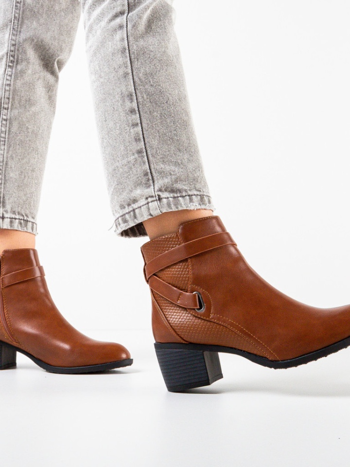 Botine dama Avor Camel