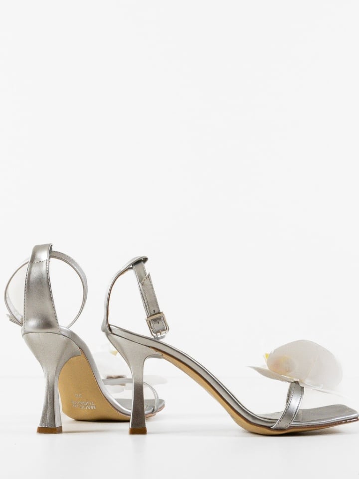 Sandale cu toc Orchidee Negre