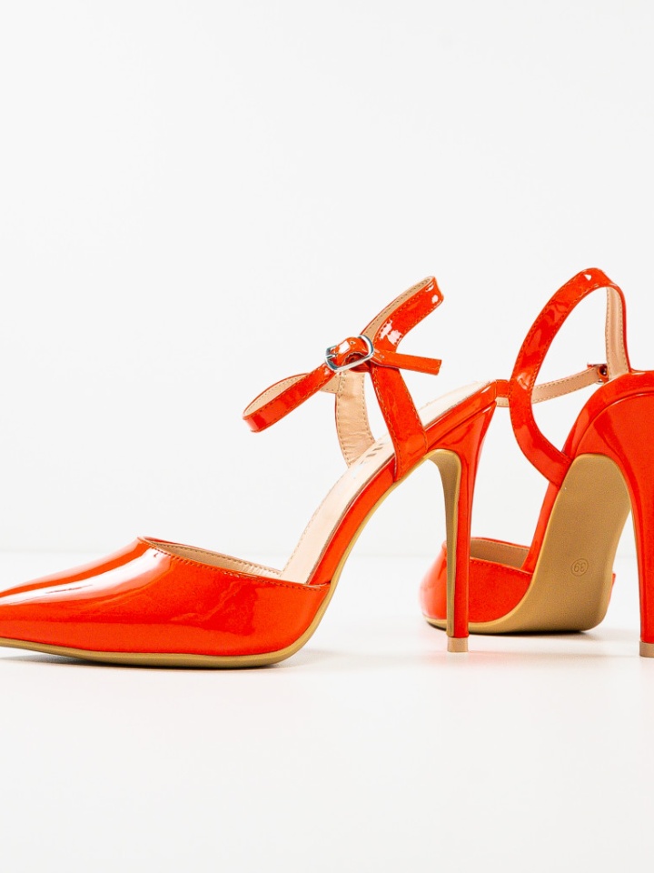 Pantofi cu toc Sambyal Albi