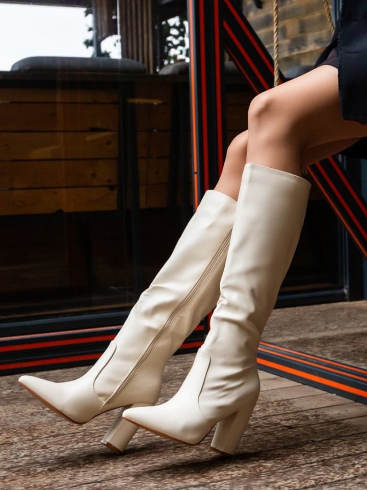 Cizme dama Hifumi Bej