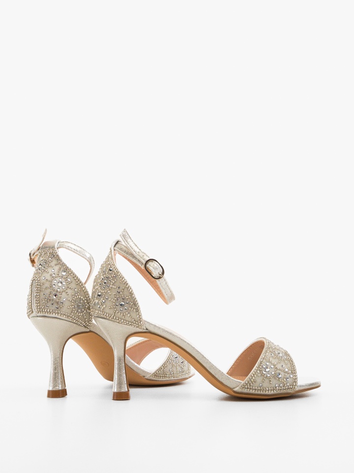 Sandale cu toc Pytrayko Aurii