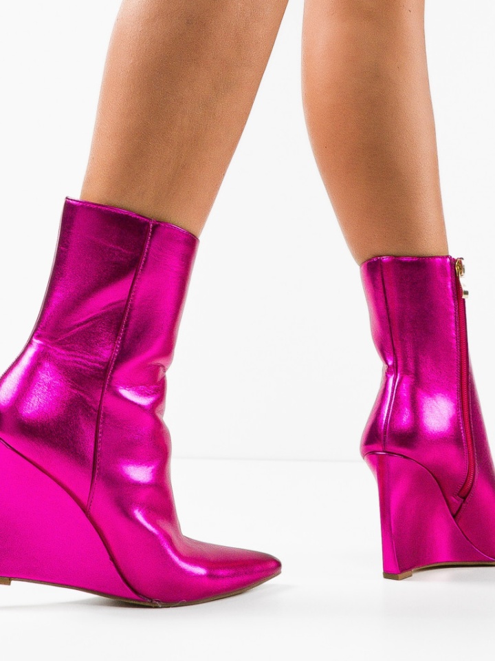 Botine dama Delila Fuchsia