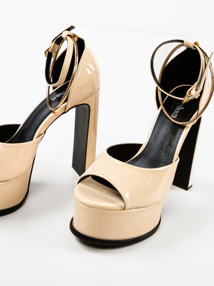 Sandale cu toc Chuki Verzi