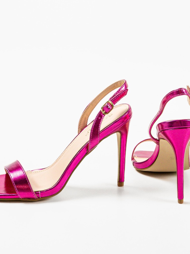 Sandale cu toc Ynyman Albe