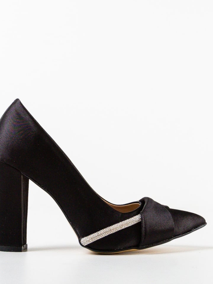 Pantofi cu toc Roka Negri 4