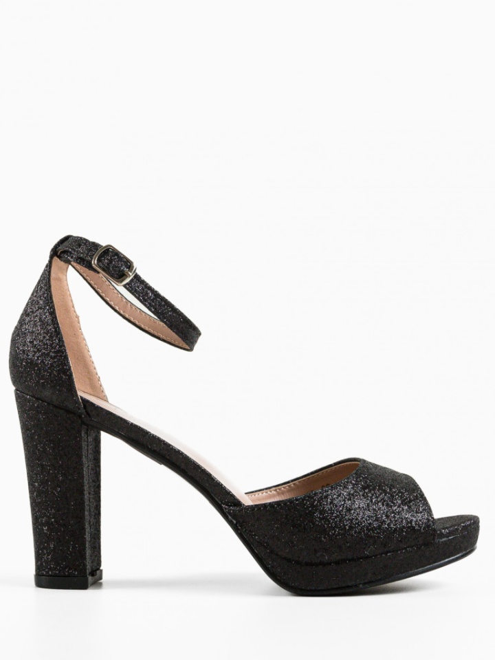 Sandale cu toc Heath Negre