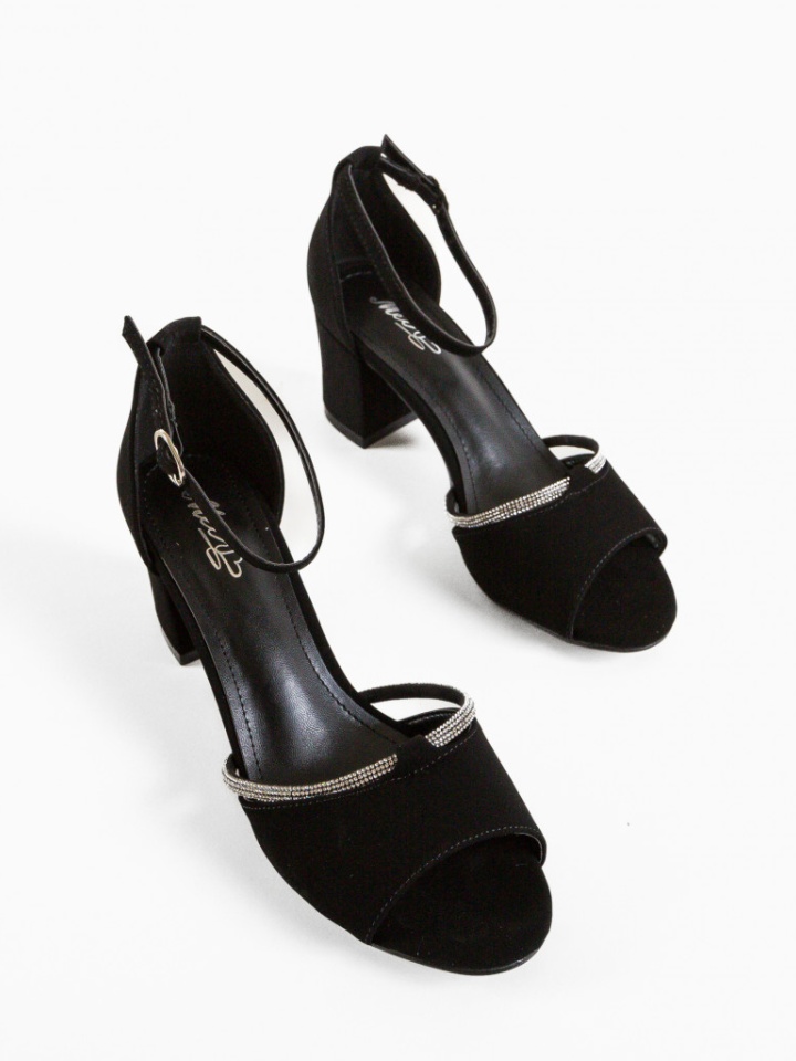 Sandale cu toc Leyre Negre