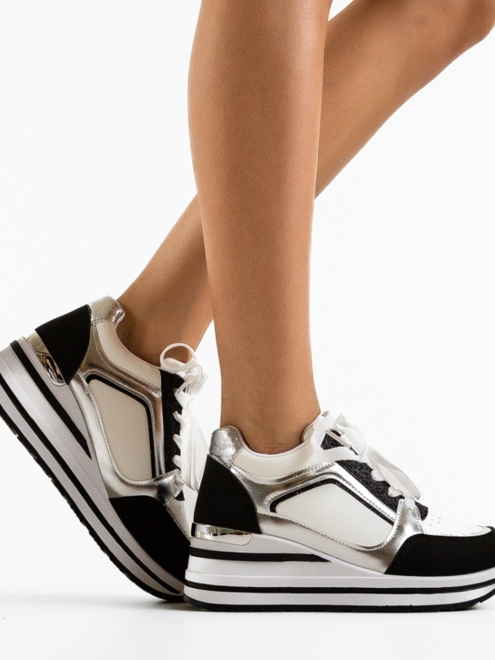 Sneakers dama Lynch Argintii