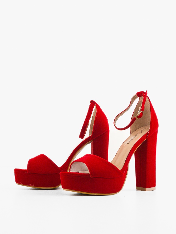 Sandale cu toc Stuart Negre