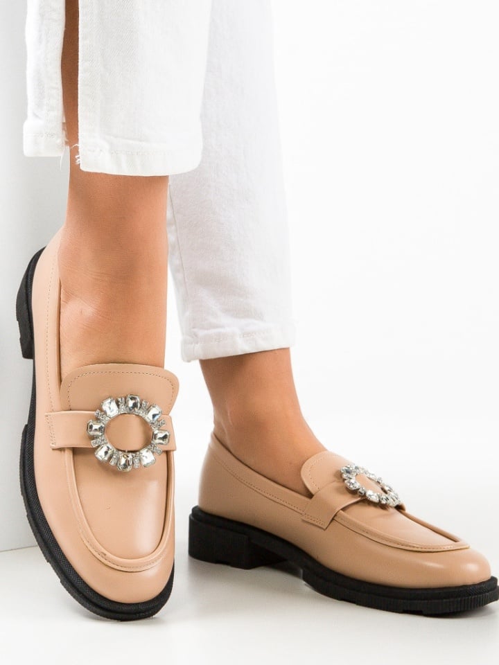 Pantofi casual dama Iezabel Bej