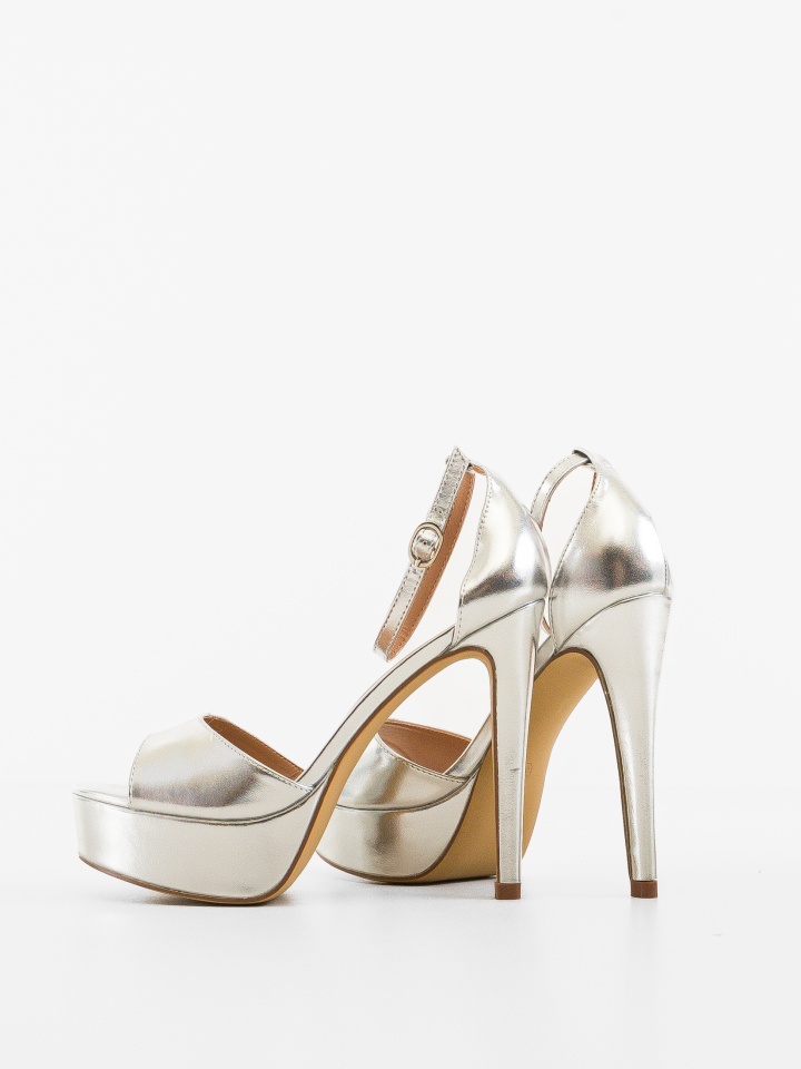 Sandale cu toc Donna Nude