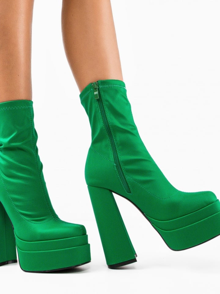 Botine dama Platona Negre