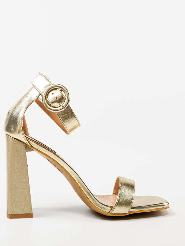 Sandale cu toc Seppho Albe