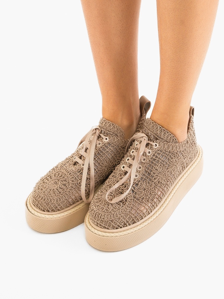 Pantofi Casual Ystory Bej 2