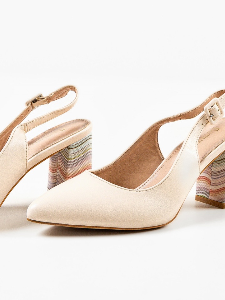 Pantofi cu toc Soka Albastrii