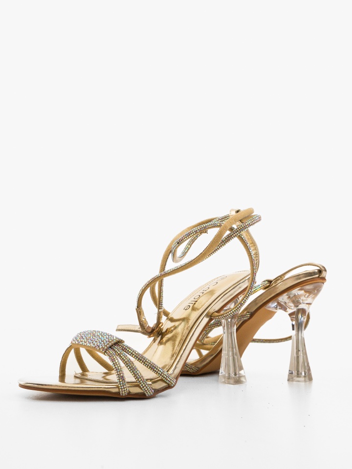 Sandale cu toc Jenson Negre