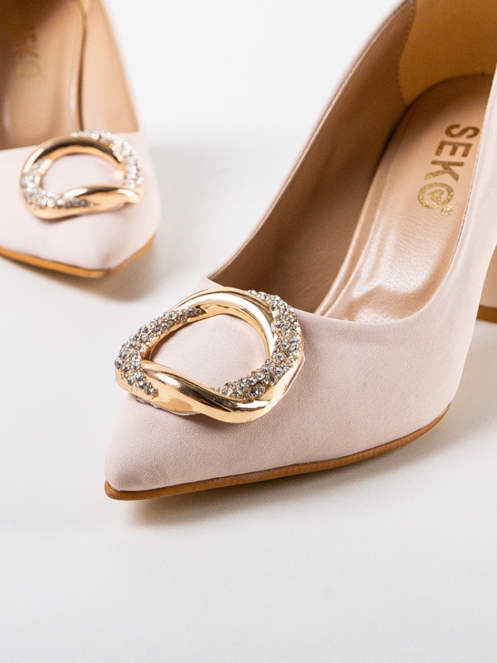 Pantofi cu toc Yuga Bej