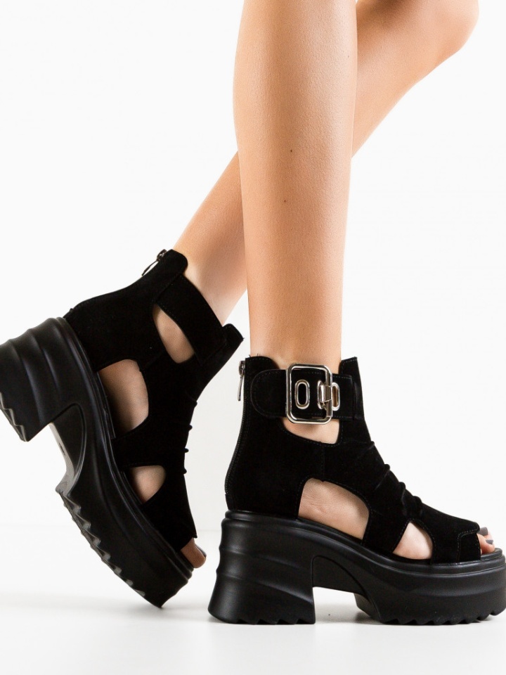 Sandale dama Flay Negri