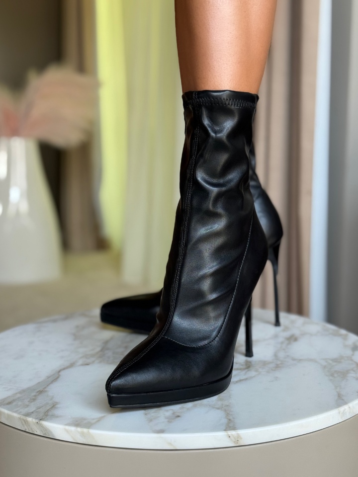 Botine dama Scarl Negre 2