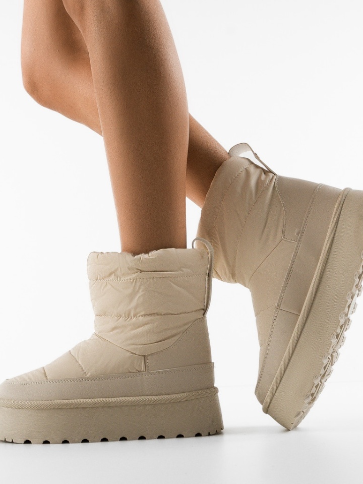 Cizme tip Ug Lyo Bej