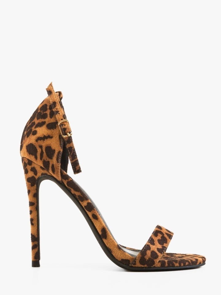 Sandale cu toc Perfect Animal Print