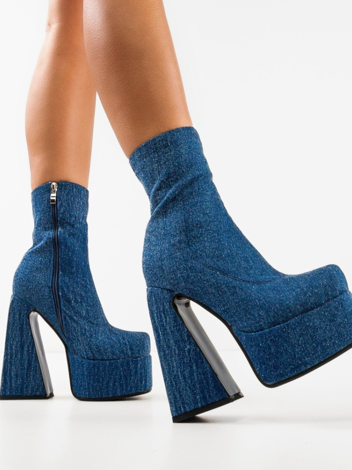 Botine dama Huron Albe