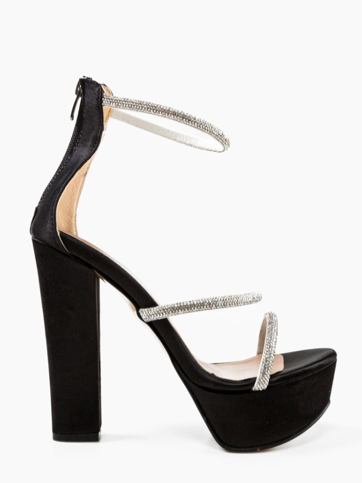 Sandale cu toc Geamelya Negri 2