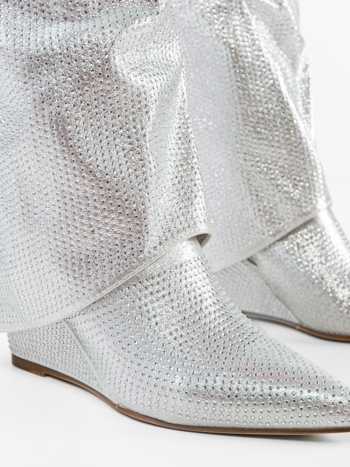 Cizme dama Murcatto Argintii