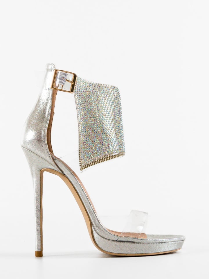 Sandale cu toc Joakim Argintii