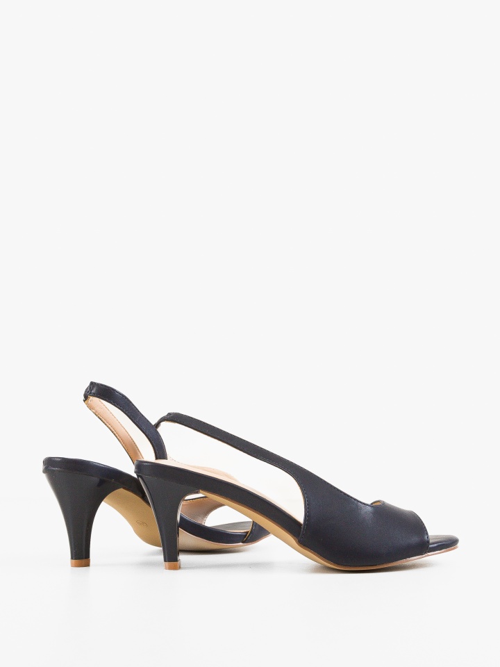 Sandale cu toc Gergy Negri