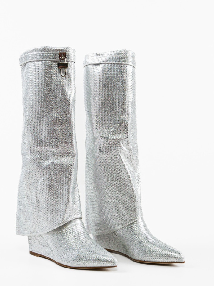 Cizme dama Murcatto Argintii